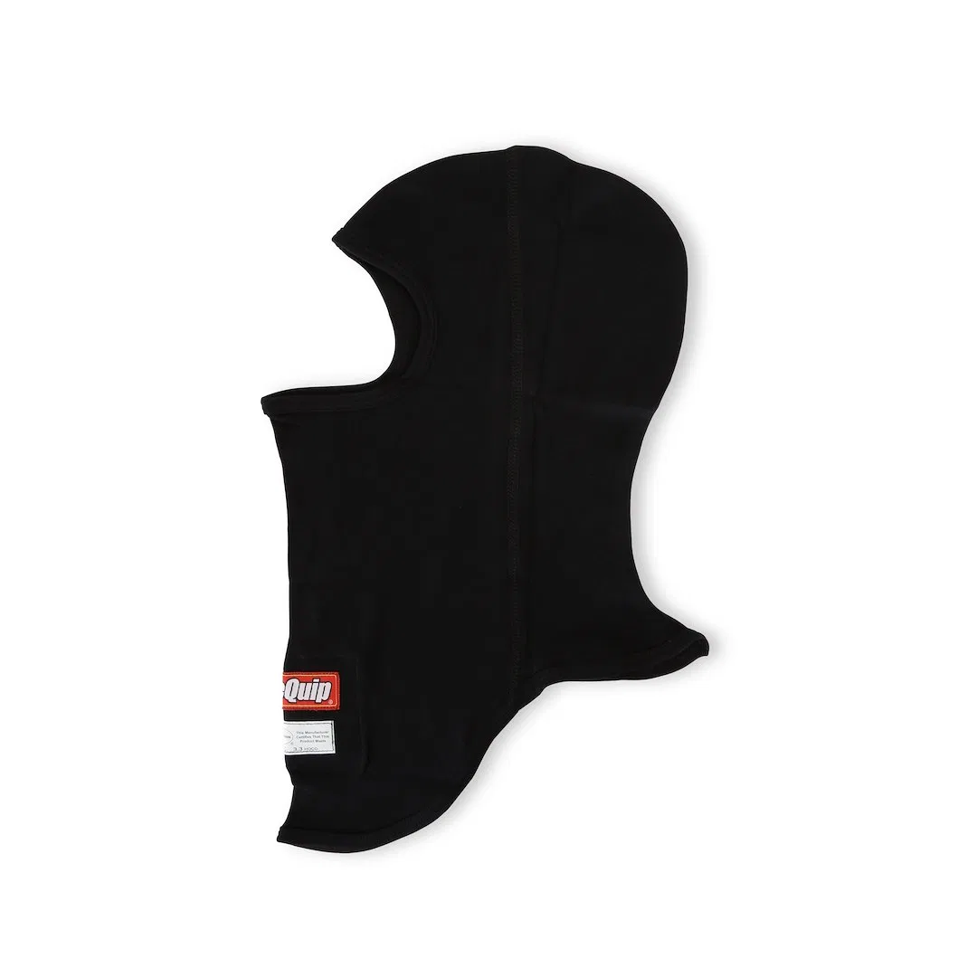 433991 – RACEQUIP Racing Apparel, Single Layer Hood SFI 3.3 Rated Black Nomex Fire Retardant